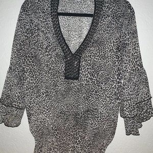 Cach'e leopard print top